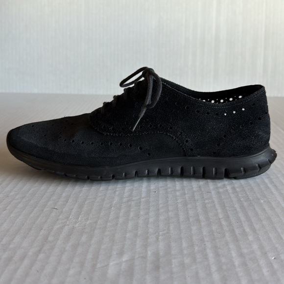 Cole Haan Black ZeroGrand Stitchlite Wingtip Oxfords - Picture 3 of 11